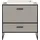 WELLTIME Waschbeckenunterschrank Locri 80 x 84 cm Schwarz