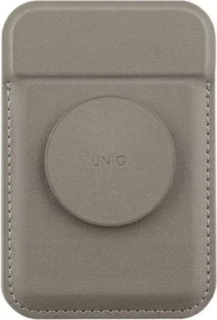 Uniq Flixa Magnetische Kartenhülle mit MagSafe-Unterstützung in Grau/Flintgrau