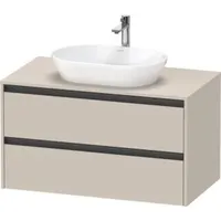 Duravit Ketho.2 Waschtischunterbau, wandhängend 1000 x 550mm × Taupe
