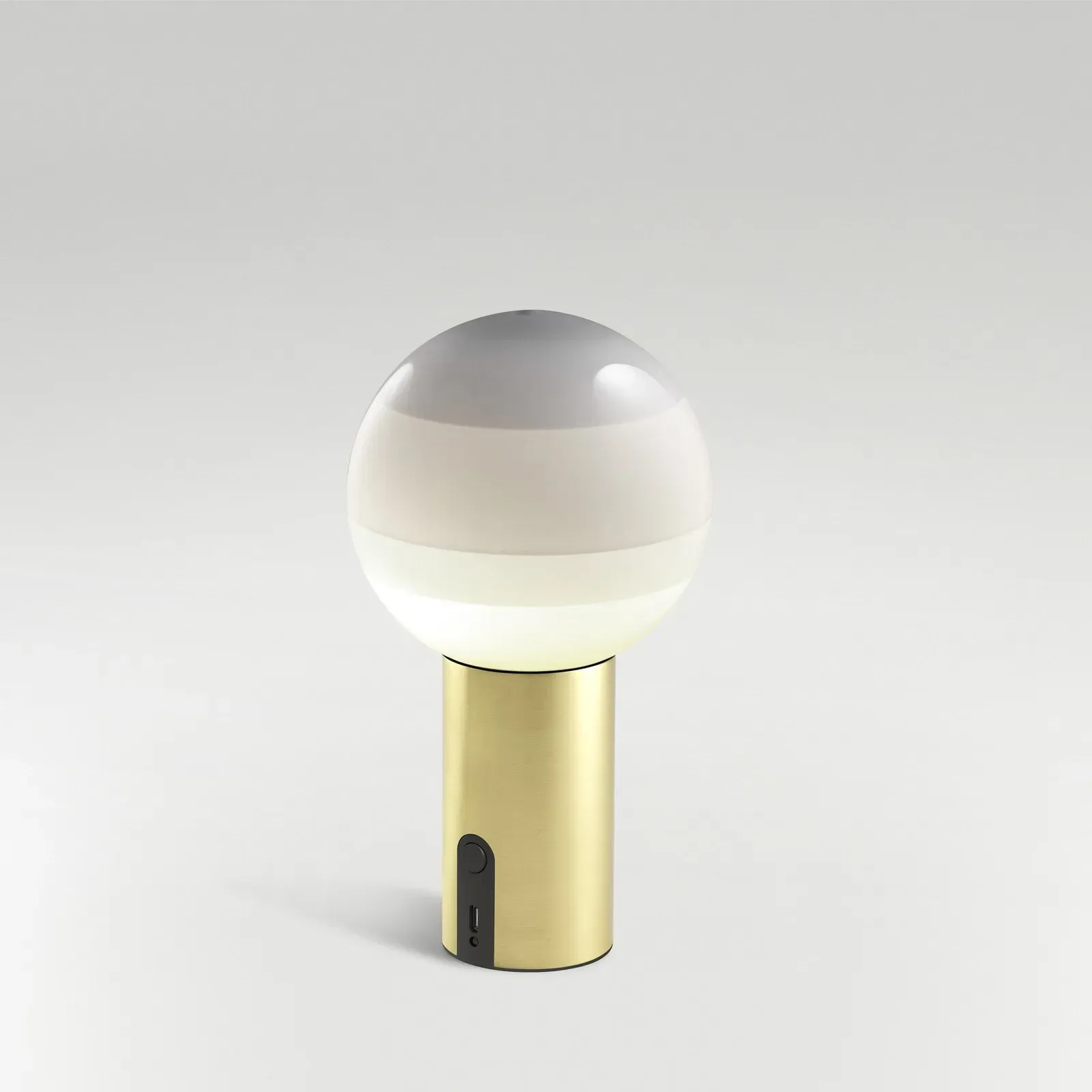 Tischleuchte MARSET, Dipping Light, dimmbar, Weiß, für Wohnzimmer, Glas, Design - 22.2