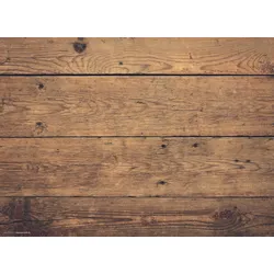 Tischsets I Platzsets abwaschbar - Holzoptik braun - aus erstklassigem Vinyl (Kunststoff – BPA-frei) - 4 Stück – 44x32 cm – rutschfest