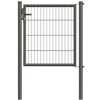 GAH Alberts Alberts Stabgitter-Einzeltor Garden 100 x 100 cm anthrazit