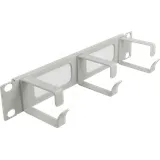DeLock 66541 10 Zoll Netzwerkschrank-Bürstenleiste Grau