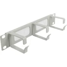 DeLock 66541 10 Zoll Netzwerkschrank-Bürstenleiste Grau
