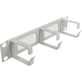DeLock 66541 10 Zoll Netzwerkschrank-Bürstenleiste Grau