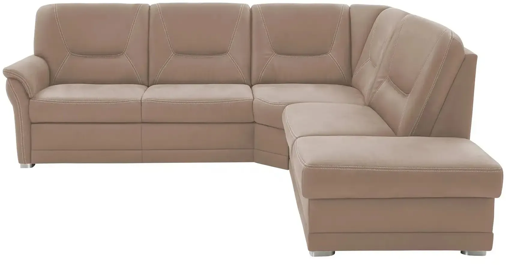 Kollektion Kraft Ecksofa aus Mikrofaser Edda ¦ beige ¦ Maße (cm): B: 253 H: 96 T: 238.0