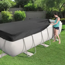 BESTWAY Poolabdeckung Blau 404x201x100 cm