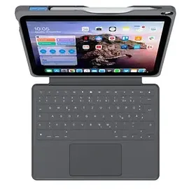 DEQSTER Smart Rugged Touch Plus Keyboard für iPad 10.9" (10. Generation) Grau