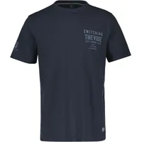 LERROS T-Shirt für Herren mit Brustprint » CLASSIC NAVY, - L
