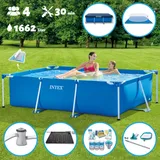 Intex – Schwimmbecken mit rechteckigem Rahmen – 220 x 150 x 60 cm – im Lieferumfang enthalten Accessoire CB97