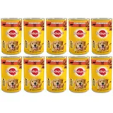 Pedigree Adult Dose Nassfutter für Hunde Rind Gelee Alleinfuttermittel 10x1200g