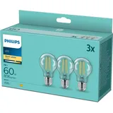 Philips LED-Birne 77777700 7 W E27 warmweiß 3 St.