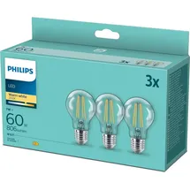 Philips LED-Birne 77777700 7 W E27 warmweiß 3 St.