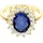 Elli Ring Cocktailring Saphirblau Royal Zirkonia 925 Silber