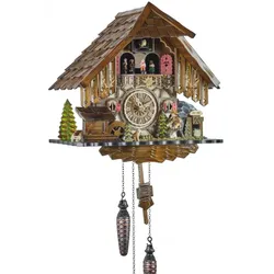 Engstler -Kuckucksuhr Quarz Musik Gold Mine 33cm- 48721 QMT