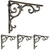 Relaxdays Regalwinkel 4er Set 24,5 x 4 x 24,5 cm