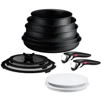 Tefal - INGENIO Expertise 12-teiliges Kochgeschirr-Set - Schwarz