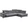 Sofa.de Ecksofa Chenille 4-Sitzer Grau