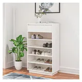 vidaXL Schuhregal 60 x 105 x 34 cm weiß