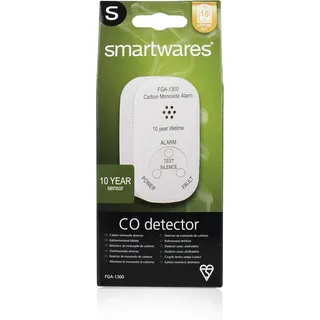 Smartwares Mini-Kohlenmonoxid-Melder inkl. 10-Jahres Batterie, CO-Gasmelder, EN