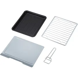 Steinborg Minibackofen 25 Liter | Pizzaofen | 3 in 1 Backofen | Backofen mit Umluft Schwarz