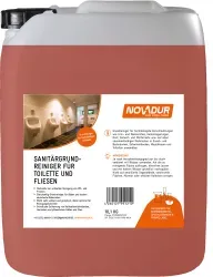 NOVADUR Sanitärgrundreiniger für Toilette und Fliesen 015.1061 , 10 l - Kanister