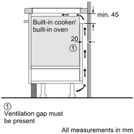 Bosch HERDSET BOSCH Backofen XXL EcoClean + Induktionskochfeld QuickStart rahmenlos autark 60 cm