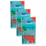 TePe Interdentalbürsten Extra Soft Rot (ISO Größe 2: 0,5 mm) / Für eine besonders sanfte & effiziente Reinigung der Zahnzwischenräume / 1 x 8 Interdentalbürsten (Packung mit 3)