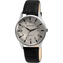 Excellanc Herrenuhr mit Band aus Kunstleder