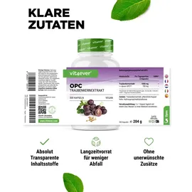 Vit4ever OPC Traubenkernextrakt Kapseln 300 St.