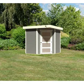 Woodfeeling Schwandorf 5 2,38 x 2,42 m terragrau