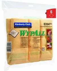 WYPALL* Mikrofaser-Allzwecktücher 8394 , 1 Packung= 6 Tücher, gelb