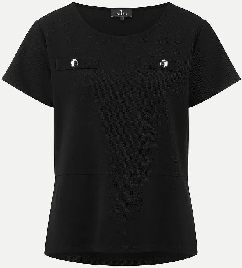 Rundhals-Shirt Monari schwarz, 40