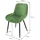 ML-Design 6Er Set Esszimmerstühle Salbei Sitzfläche aus Samt Metallbeine