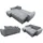 Sofnet Ecksofa Cleo L mit Schlaffunktion - Sofa mit Bettkasten, Polsterecke, Couchgarnitur, Eckcouch, Couch, Sofagarnitur - Ottomane Universal Beige (Soro 23)