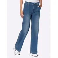 Heine Bequeme Jeans HEINE, Damen, Gr. 50, Normalgrößen, blau