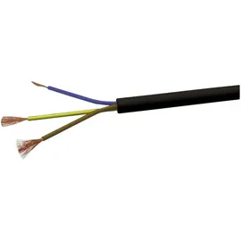 VOKA Kabelwerk H05VVF3X15 Schlauchleitung H03VV-F 3 x 1.5 mm2 Schwarz 100 m