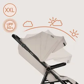 lionelo IVA Buggy bis 22 kg 6 Monaten bis 4 Jahre 360° Räder Volle Stoßdämpfung Verstellbare Rückenlehne höhenverstellbares Verdeck XXL UPF50+ Premium Stoff