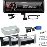 Pioneer MVH-330DAB Bluetooth DAB Einbauset für Ford Focus C-Max Fiesta Transit