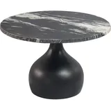 FineBuy Couchtisch Schwarz Marmor 60 x 41 cm