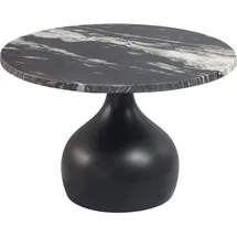 FineBuy Couchtisch Schwarz Marmor 60 x 41 cm