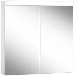 Schneider LOW basic LED Spiegelschrank LOB 80/2/LED 79,5 x 74,7 cm, 4000 K, CH, Böbel, weiß