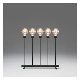 Konstsmide LED Metallleuchter Schwarz 5 St.