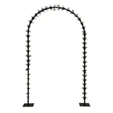 MARELIDA LED Türbogen Hochzeitsbogen Torbogen beleuchtet Gartenbogen 2,3m