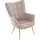 byLIVING Relaxsessel Uta Cord 72 x 97 x 80 cm Beige mit Kissen