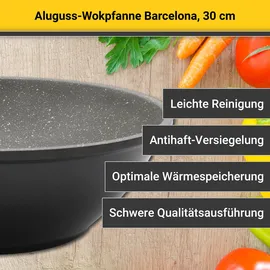 Krüger Aluguss-Wokpfanne Barcelona 30 cm