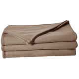 Poyet Motte poleco Fleecedecke Polyester Taupe, Polyester, Taupe, 220x180 cm