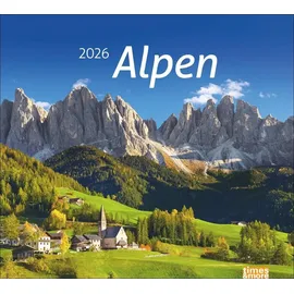 Heye times&more Alpen Bildkalender 2026