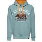 King Kerosin Sweatshirt California Motor State grün L