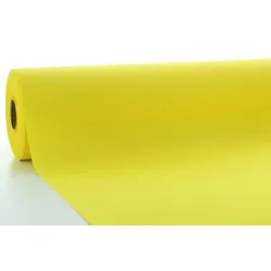 Mank Tischdeckenrolle aus Airlaid - Gelb, 80 cm x 40 m , 1 Stück - Tischtuch Uni Neutral Tischdecke